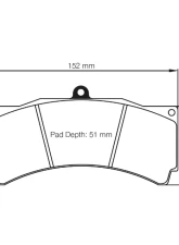 Pagid Racing Front Brake Pads RSL 1 Yelllow Ford Mustang Saleen S281 Extreme 2007                                     - 1903 RSL1 - Image 2