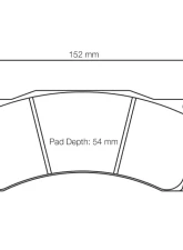 Pagid Racing Front Brake Pads RSL 1 Yellow Alfa Romeo Giulietta TCR 2018                                     - 1904 RSL1 - Image 2