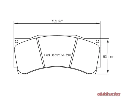 Pagid Racing Front Brake Pads RSL 1 Yellow Alfa Romeo Giulietta TCR 2018 - 1904 RSL1