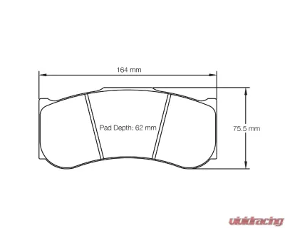 Pagid Racing Front Brake Pads RSL 2 Yellow BMW M4 GT4 | M6 GT3 | M6 GTLM - 2019 RSL2
