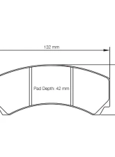 Pagid Racing Brake Pads RS 42 Blue AP Racing CP3215 D42 Calipers                                     - 2126 42 - Image 2
