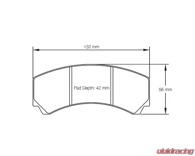 Pagid Racing Brake Pads RS 42 Blue AP Racing CP3215 D42 Calipers - 2126 42