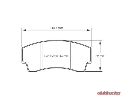 Pagid Racing Brake Pads RSL 1 Yellow AP Racing CP3345 D44 Calipers - 2127 RSL1