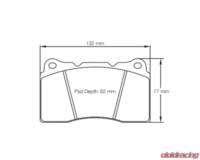 Pagid Racing Front/Rear Brake Pads RST 3 Red Aston Martin DB 11 | DB 9 - 2487 RST3