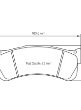 Pagid Racing Front/Rear Brake Pads RST 2 Red Alpine | Ave-Riley | Ginetta                                     - 2488 RST2 - Image 2
