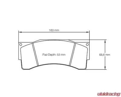 Pagid Racing Front Brake Pads RSL 1 Yellow BMW Z4 GT3 2013-2015 - 2557 RSL1