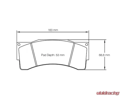 Pagid Racing Front Brake Pads RSL 1 Yellow BMW M235i Racing 2016 - 2688 RSL1