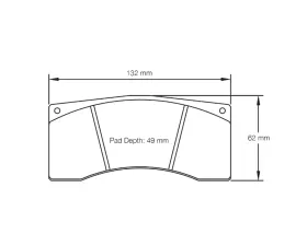 Pagid Racing Front Brake Pads RSL 19-5 Yellow Alpine A110 Cup | A110 GT4 2017