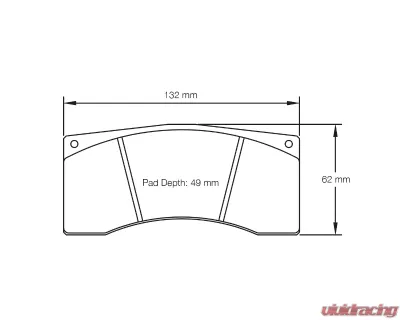 Pagid Racing Front Brake Pads RSL 1 Yellow Alpine A110 Cup | A110 GT4 2017 - 2704 RSL1