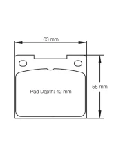 Pagid Racing Front/Rear Brake Pads RSH 29E Light Blue Caterham | Citroen | Cupra | Piper                                     - 3102 H29E - Image 2