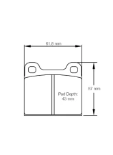Pagid Racing Front/Rear Brake Pads RSH 3 Light Blue Alfa Romeo | Lancia | Opel | Talbot                                     - 4304 H03 - Image 3