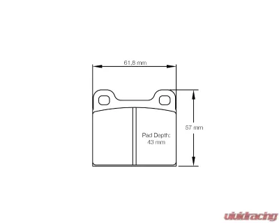 Pagid Racing Front/Rear Brake Pads RSH 3 Light Blue Alfa Romeo | Lancia | Opel | Talbot - 4304 H03