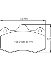 Pagid Racing Front/Rear Brake Pads RST 1 Red Lotus 3-Eleven 430 2015                                     - 4345 RST1 - Image 2