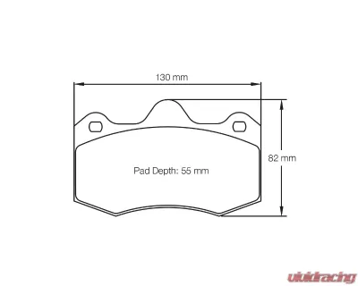 Pagid Racing Front/Rear Brake Pads RST 1 Red Lotus 3-Eleven 430 2015 - 4345 RST1