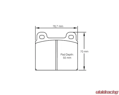 Pagid Racing Front Brake Pads RS 44 Blue Glas | Lancia | Opel | Alfa Romeo - 4501 44