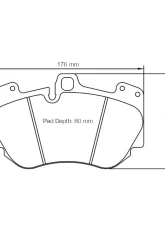 Pagid Racing Front Brake Pads RSC 1 Black Audi A8 D3 | R8 | S8                                     - 4907 RSC1 - Image 2
