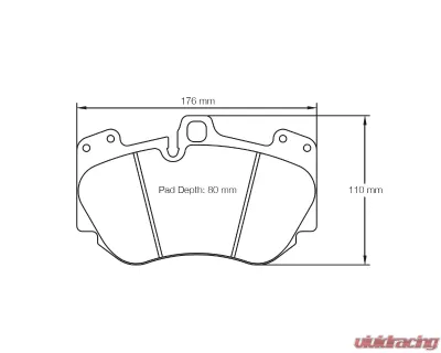 Pagid Racing Front Brake Pads RSC 1 Black Audi A8 D3 | R8 | S8 - 4907 RSC1