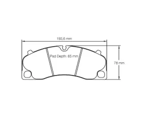 Pagid Racing Front Brake Pads RSC 3 Black Porsche 981 Boxster 2016