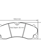 Pagid Racing Front Brake Pads RSC 3 Black Porsche 981 Boxster 2016                                     - 4908 RSC3 - Image 3