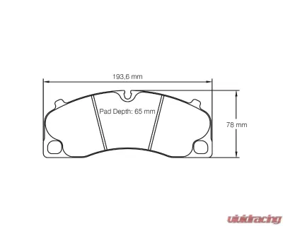 Pagid Racing Front Brake Pads RSC 3 Black Porsche 981 Boxster 2016 - 4908 RSC3
