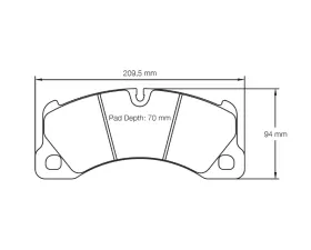 Pagid Racing Front Brake Pads RSC 3 Black Porsche | Volkswagen
