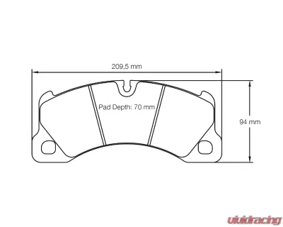 Pagid Racing Front Brake Pads RSC 1 Black Porsche | Volkswagen - 4917 RSC1