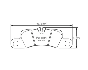 Pagid Racing Rear Brake Pads RSC 3 Black Porsche | Volkswagen