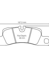 Pagid Racing Rear Brake Pads RSC 3 Black Porsche | Volkswagen                                     - 4918 RSC3 - Image 3