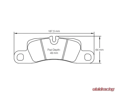 Pagid Racing Rear Brake Pads RSC 3 Black Porsche | Volkswagen - 4918 RSC3