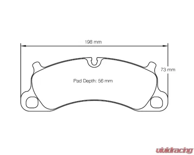 Pagid Racing Front Brake Pads RSL 1 Yellow Porsche Boxster Spyder 2015 - 4922 RSL1