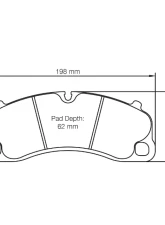 Pagid Racing Front Brake Pads RSL 1 Yellow Porsche 991 GT3 RS 2015-2018                                     - 4924 RSL1 - Image 2