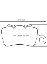 Pagid Racing Rear Brake Pads RSC 1 Black Porsche 718 Cayman GT4 4.0 2019                                     - 4925 RSC1 - Image 2
