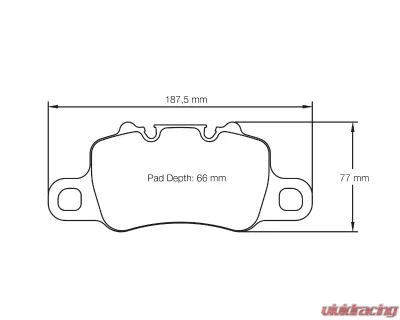 Pagid Racing Rear Brake Pads RSC 1 Black Porsche 718 Cayman GT4 4.0 2019 - 4925 RSC1
