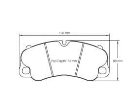 Pagid Racing Front Brake Pads RSC 3 Black Porsche 918 Spyder 2013-2015