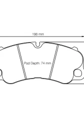 Pagid Racing Front Brake Pads RSL 1 Yellow Porsche 918 Spyder 2013-2015                                     - 4927 RSL1 - Image 2