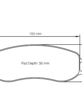 Pagid Racing Front Brake Pads RSL 1 Yellow Porsche Cayman GT4 Clubsport 2016                                     - 4928 RSL1 - Image 2