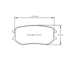 Pagid Racing Front Brake Pads LD 1 Porsche Cayman GT4 Clubsport 2016