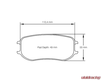 Pagid Racing Front Brake Pads LD 1 Porsche Cayman GT4 Clubsport 2016 - 4929 LD1