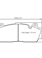 Pagid Racing Front Brake Pads RSL 29 Yellow BMW M2 Competition | M4 | M5 | M6 2011+ CLEARANCE                                     - 4934 29 - Image 2