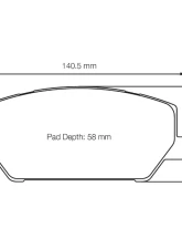 Pagid Racing Front Brake Pads RSL 2 Yellow Hyundai i30 N | Veloster 2018                                     - 7034 RSL2 - Image 2