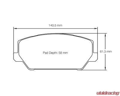 Pagid Racing Front Brake Pads RSL 2 Yellow Hyundai i30 N | Veloster 2018 - 7034 RSL2