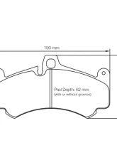 Pagid Racing Front Brake Pads RS 14 Blue Porsche 997 GT3 Cup 2005-2012                                     - 8003 14 - Image 2