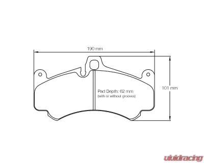 Pagid Racing Front Brake Pads RS 14 Blue Porsche 997 GT3 Cup 2005-2012 - 8003 14