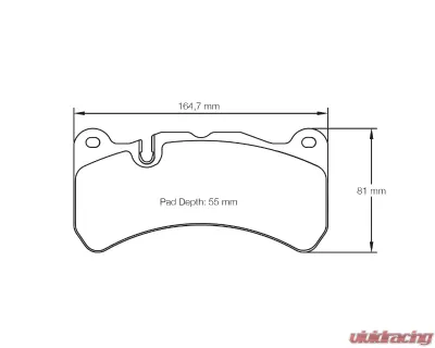 Pagid Racing Front Brake Pads RS 14 Blue Lexus IS-F 2008-2011 - 8005 14