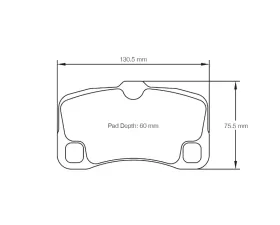 Pagid Racing Rear Brake Pads RSC 3 Black Porsche 997 GT3 | GT3 Cup | GT3 Rally | GT3 RS