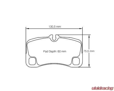Pagid Racing Rear Brake Pads RSC 1 Black Porsche 997 GT3 Cup 17 mm thick pads 2005-2012 - 8008 RSC1