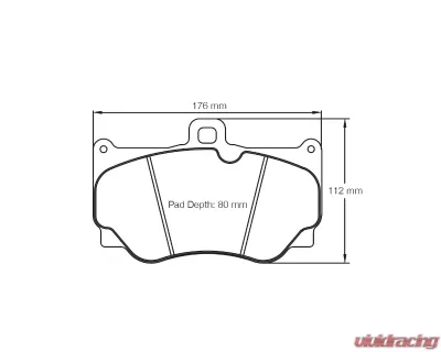 Pagid Racing Brake Pads RST 1 Red Alcon CAR17 4417 Calipers - 8011 RST1