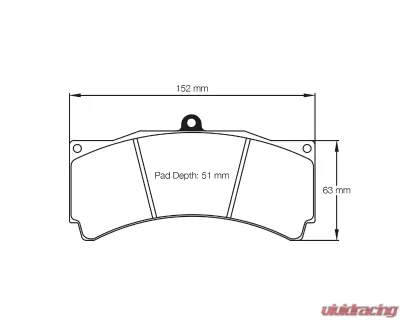 Pagid Racing Brake Pads RST 1 Red AP Racing CP5070 D51 Calipers - 8018 RST1