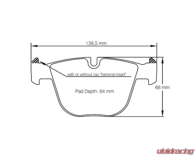 Pagid Racing Rear Brake Pads RSL 1 Yellow BMW M3 | M5 | M6 - 8021 RSL1