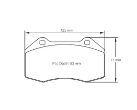 Pagid Racing Rear Brake Pads R01 Alfa Romeo 4C | Opel Adam Rallye Cup